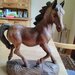 Pferde-Figur aus Künstlerwerkstatt, Holz, 22 cm - Bild 1