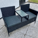 2er Sitzbank aus Rattan Gartenmöbel Balkonmöbel - Bild 2