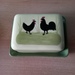 Hahn und Henne Zeller Keramik  Butterschale  - Bild 3