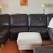 Ecksofa Leder 2x 2-sitzig ca. 3x3m mit 2 Ottomanen - Bild 2