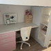 IKEA SMASTAD Hochbett weiß rosa pink Schreibtisch - Bild 3