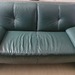 Sofa Leder Dunkelgrün - Bild 1