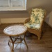 Rattan-Tisch u. Stuhl, RETRO  - Bild 6