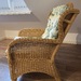 Rattan-Tisch u. Stuhl, RETRO  - Bild 2