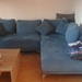 Blaues Sofa zum ausfahren  - Bild 3