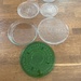 7 runde Glasplatten/Servierteller - Bild 1