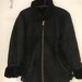 Flieger Lammfell Damen Leder Winterjacke schwarz  - Bild 1