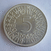 5 DM Silberadler Münze 1965 F Silbermünze BRD - Bild 1