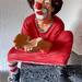 Deko Clown in Rot 30cm - Bild 4
