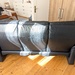 Ledersofa (3-Sitzer) in dunkelblau - Bild 3