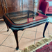 Couchtisch Chippendale Stil mit Glasplatte  - Bild 2