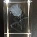 Kristallglas 3D Rose - Lasergravur - Bild 2