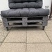 Paletten-Sitzbank und Holzkohlegrill - Bild 2