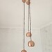 Design Lampenset mit 4 Lampen kupferfarben - Bild 1