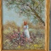 Ölgemälde mit Blattgoldrand - Bild 1