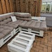 Palettenmöbel / Palettensofa mit Tisch und Kissen - Bild 3